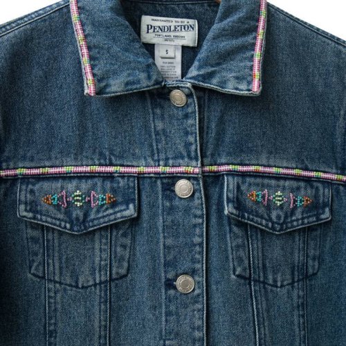 画像クリックで大きく確認できます　Click↓2: ペンドルトン ビーズ ジーンズ ジャケット/Pendleton Beaded Jean Jacket