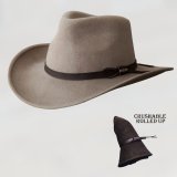 ブルハイド クラッシャブル ロールアップ プレミアムウール アウトドアハット ボイジャー/VOYAGER（サンド）/Bullhide Outland Crashable Rolled Up Premium Wool Hat(Sand)