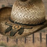 ブルハイド ウエスタン ストローハット カレイジャス（ブラウン）/Bullhide Western Straw Hat Courageous(Brown)
