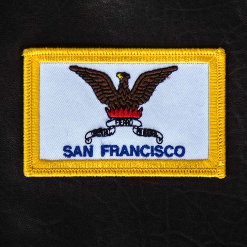 画像クリックで大きく確認できます　Click↓1: ワッペン カリフォルニア州サンフランシスコ市旗/Patch SAN FRANCISCO City Flag