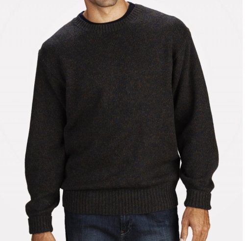 画像クリックで大きく確認できます　Click↓3: ペンドルトン シェトランド ウール セーター（インディゴヘザー）XS/Pendleton Shetland Wool Sweater Indigo Heather