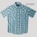 画像2: ラングラー 半袖 ウエスタンシャツ ターコイズブルーM/Wrangler Short Sleeve Western Shirt (2)