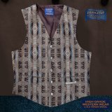 ペンドルトン U.S.A ヴァ－ジン ウール ベスト（ブラウン）/Pendleton U.S.A Virgin Wool Vest(Standing Rock)