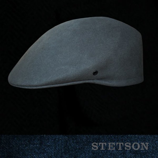 画像1: ステットソン ウール ドライビング キャップ（グレー）/Stetson Wool Driving Cap(Grey)
