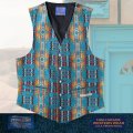 ペンドルトン U.S.A ヴァ－ジン ウール ベスト（ターコイズ）/Pendleton U.S.A Virgin Wool Vest(Turquoise)