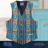 ペンドルトン U.S.A ヴァ－ジン ウール ベスト（ターコイズ）/Pendleton U.S.A Virgin Wool Vest(Turquoise)