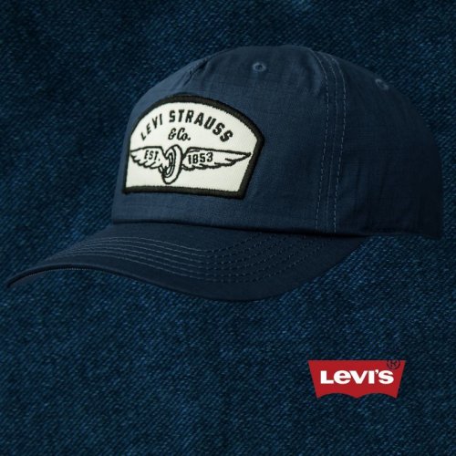 画像クリックで大きく確認できます　Click↓1: リーバイス ロゴパッチ キャップ（ネイビー）/Levi's Baseball Cap(Navy)