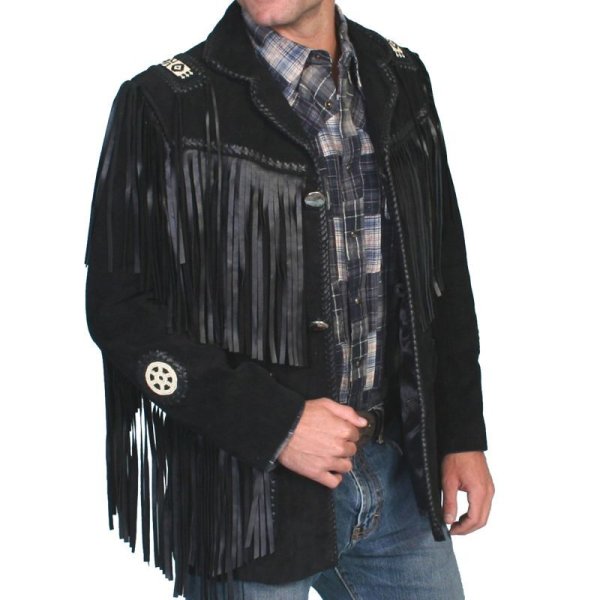 画像4: ウエスタン レザー フリンジ ジャケット（ブラウン）/Western Leather Fringe Jacket