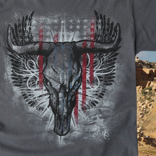 画像2: ラングラー ロック47 ウエスタン Tシャツ ロングホーン（半袖）/Wrangler Rock 47 T-shirt
