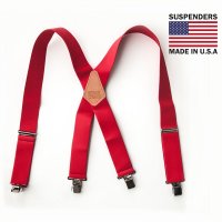 サスペンダー クリップ式（レッド）/M&F Western Products Clip Suspenders(N8510004 Red)