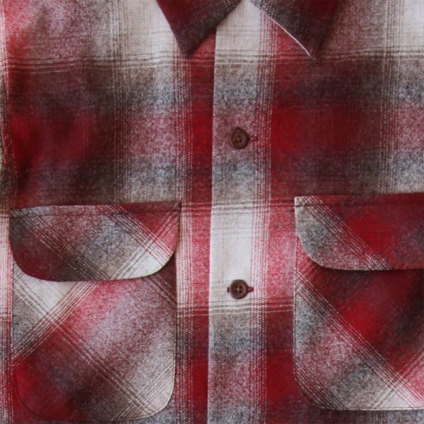画像2: ペンドルトン ウールシャツ ビンテージフィット ボードシャツ クラレット・タン/Pendleton Vintage Fit Board Shirt