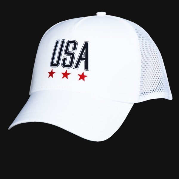 画像1: アンダーアーマー USA メッシュ キャップ（ホワイト）/Under Armour Baseball Cap(Women's)