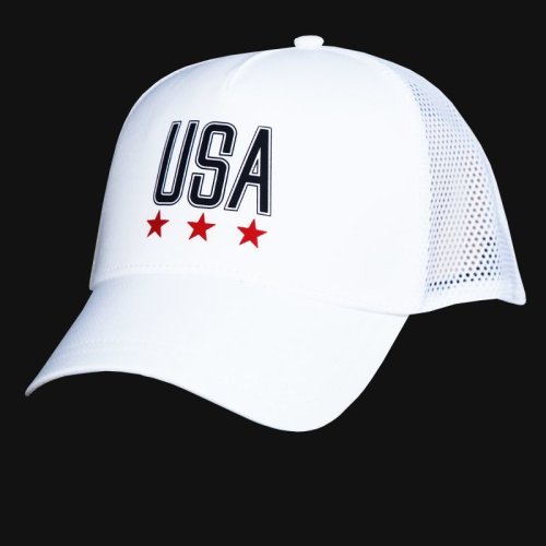 画像クリックで大きく確認できます　Click↓1: アンダーアーマー USA メッシュ キャップ（ホワイト）/Under Armour Baseball Cap(Women's)