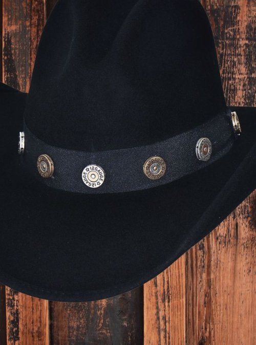 画像クリックで大きく確認できます　Click↓2: ブルハイド カウボーイハット ショットガン（ブラック）/Bullhide Cowboy Hat Shotgun(Black)