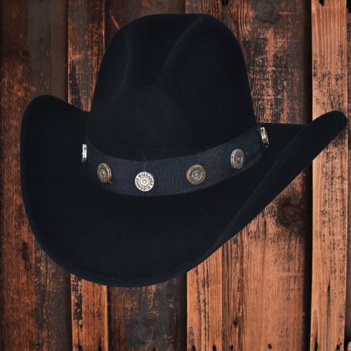 画像クリックで大きく確認できます　Click↓1: ブルハイド カウボーイハット ショットガン（ブラック）/Bullhide Cowboy Hat Shotgun(Black)