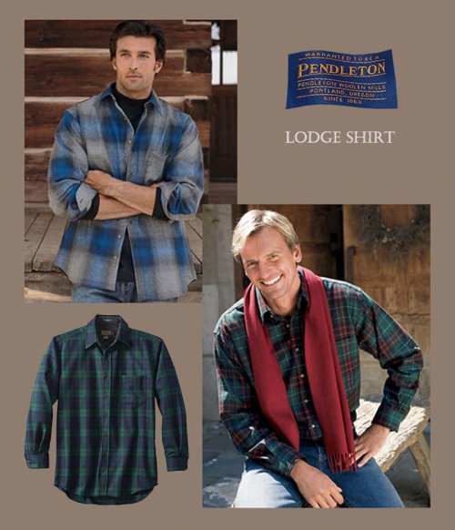 画像クリックで大きく確認できます　Click↓3: ペンドルトン ウール シャツ・フィッテッド ロッジシャツ（長袖・グレー・レッドチェック）/Pendleton Fitted Lodge Shirt (Grey/Red Check)