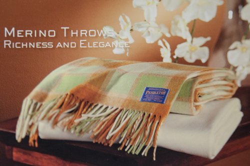 画像クリックで大きく確認できます　Click↓2: ペンドルトン メリノウール ショール/Pendleton Merino Throws(Heatherland Taupe)