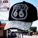 ルート66 ラインストーン キャップ（ブラック）/Route 66 Rhinestones Cap(Black)