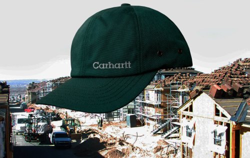 画像クリックで大きく確認できます　Click↓3: カーハート ロゴ キャップ（グリーン）/Carhartt Logo Cap(Green)