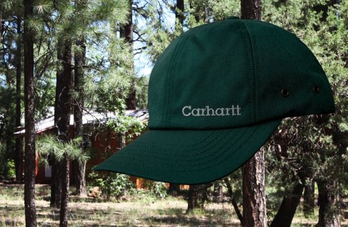 画像クリックで大きく確認できます　Click↓2: カーハート ロゴ キャップ（グリーン）/Carhartt Logo Cap(Green)