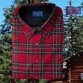 ペンドルトン ウール シャツ・ロッジ シャツ（長袖・スチュワートレッドタータン）/Pendleton Lodge Shirt (Stewart Red Tartan)