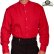 画像1: ワーメーカー バンドカラー インセットビブ オールドウエストシャツ（レッド）/Wah Maker Band Collar Inset Bib Old West Shirt(Red) (1)