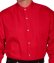 画像2: ワーメーカー バンドカラー インセットビブ オールドウエストシャツ（レッド）/Wah Maker Band Collar Inset Bib Old West Shirt(Red) (2)