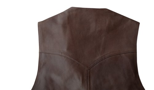 画像クリックで大きく確認できます　Click↓3: スカリー ウエスタン レザー ベスト（チョコレートブラウン）/Scully Western Lamb Leather Vest(Chocolate)