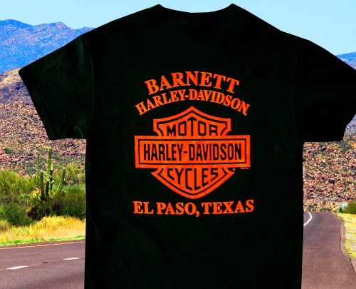 画像クリックで大きく確認できます　Click↓2: ハーレーダビッドソン アメリカンイーグル 半袖Tシャツ（ブラック）/Harley Davidson American Eagle Shortsleeve T-shirt(Black)