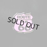 ルート66 ピンバッジ ピンク・ブラック/Pin Route 66