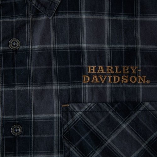 画像クリックで大きく確認できます　Click↓2: ハーレーダビッドソン 半袖シャツ（ブラック）S/Harley Davidson Shortsleeve Shirt(Black)