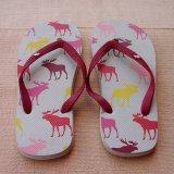 アバクロンビー＆フィッチ ビーチサンダル ホワイト/ムース（メンズ）M/Abercrombie&Fitch Flip Flop White/Moose（Mens)