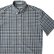 画像1: エバグリーン 半袖 シャツ（ブルー・グレー）/Evergreen Plaid Shortsleeve Shirt (1)