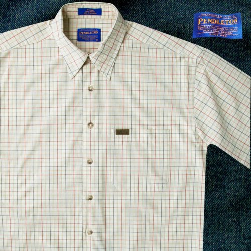 画像クリックで大きく確認できます　Click↓1: ペンドルトン 半袖 コットン シャツ（タン）/Pendleton Shortsleeve Shirt(Tan)