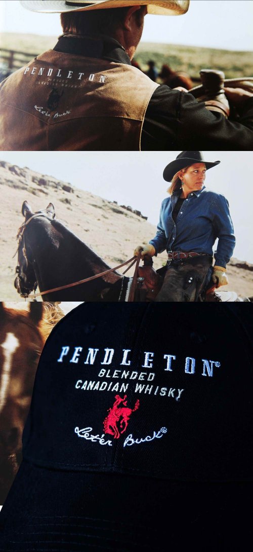 画像クリックで大きく確認できます　Click↓2: ペンドルトン ロデオ キャップ（ブラック）/Pendleton Round Up Whisky Cap(Black)