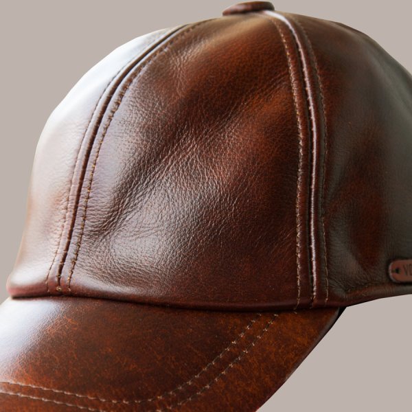 画像2: レザーキャップ（コーヒー）/Leather Cap(Coffee)