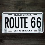 ルート66 ライセンスプレート カリフォルニア/California Route 66 License Plate