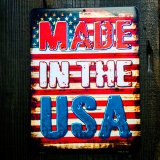 MADE IN THE USA 星条旗 メタルサイン/Metal Sign American Flag