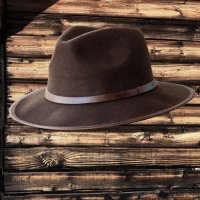 クラッシャシャブル アウトバック ウール ハット（ブラウン）/Crushable&Water-Repellent Wool Hat