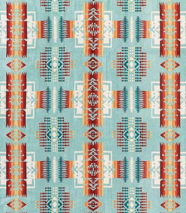 画像2: PENDLETON ペンドルトン ジャガードバスタオル（チーフジョセフ アクア）/Pendleton Chief Joseph Spa Towel(Aqua)