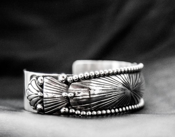 画像4: アメリカインディアン ナバホ族 スターリングシルバー ハンドメイド ブレスレット/Navajo Sterling Silver Bracelet