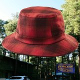 ペンドルトン バケット ハット（レッド・バーガンディー）/Pendleton Plaid Bucket Hat