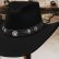 画像2: ファイブスター ウール カウボーイ ハット（ブラック）/Western Wool Felt Hat(Black) (2)