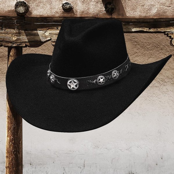 画像3: ファイブスター ウール カウボーイ ハット（ブラック）/Western Wool Felt Hat(Black)