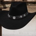 ファイブスター ウール カウボーイ ハット（ブラック）/Bullhide Star Studded 4X Wool Felt Hat(Black)