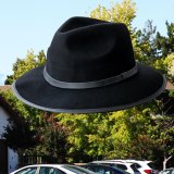 クラッシャシャブル アウトバック ウール ハット（ブラック）/Crushable&Water-Repellent Wool Hat