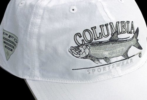 画像クリックで大きく確認できます　Click↓2: コロンビア サンプロテクト フィッシュ キャップ（ホワイト）/Columbia Baseball Cap