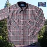 ペンドルトン ウールシャツ ジャパンフィット ガイドシャツ・アウトドアシャツ グレー・ホワイト・レッド 日本サイズL/Pendleton Guide Shirt