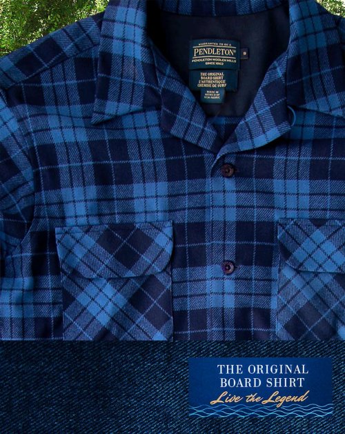 画像クリックで大きく確認できます　Click↓1: ペンドルトン ウールシャツ ボードシャツ ブループラッド XS・S/Pendleton Board Shirt