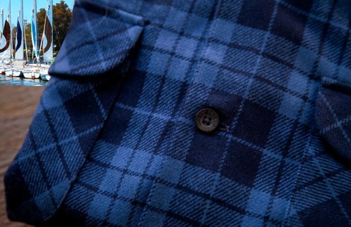 画像クリックで大きく確認できます　Click↓2: ペンドルトン ウールシャツ ボードシャツ ブループラッド XS・S/Pendleton Board Shirt